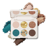 Morphe ChromaPlus 6-Pan Eyeshadow Palette - High Pigment Eye Makeup with Shimmer, Matte & Metallic Eye Shadow - Neutral Eyeshadow Makeup Collection for All-Day Wear - Python Code (0.26 oz)