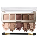 Erinde Beige Taupe Champagne Bronze Brown Eyeshadow Palette, Matte & Shimmer Nude Neutral Eye Shadow Palettes Blendable Long-Lasting Eye & Contour Makeup Palette for Blue, Green Brown Eyes, 03