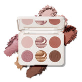 Morphe ChromaPlus 6-Pan Eyeshadow Palette - High Pigment Eye Makeup with Shimmer, Matte & Metallic Eye Shadow - Neutral Eyeshadow Makeup Collection for All-Day Wear - Outer Spice (0.26 oz)