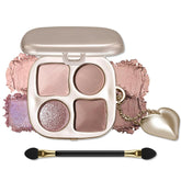 Erinde Nude Soft Mauve Brown Eyeshadow Palette with Mirror, Matte & Shimmer High Pigment Eye Shadow, Blendable Long-Lasting Everyday Eye & Contour Makeup Palette, Perfect for Blue, Green & Brown Eyes
