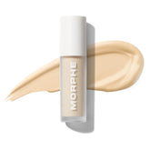 Morphe Wakeup Artist Under Eye Concealer - Lightweight Serum Concealer + Brightening Color Corrector - Hydrating Under Eye Brightener for Dark Circles & Radiant Face Makeup - Cream 1W (0.12 oz)