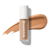 Morphe Wakeup Artist Under Eye Concealer - Lightweight Serum Concealer + Brightening Color Corrector - Hydrating Under Eye Brightener for Dark Circles & Radiant Face Makeup - Sable 9.5N (0.12 oz)