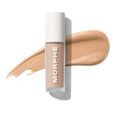 Morphe Wakeup Artist Under Eye Concealer - Lightweight Serum Concealer + Brightening Color Corrector - Hydrating Under Eye Brightener for Dark Circles & Radiant Face Makeup - Sand 5W (0.12 oz)