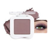 Mauve Taupe Plum Matte Single Eye Shadow Palette Makeup for Older Women, Plum Lavender Purple Natural Cream Eyeshadow Palette for Green Eyes, High Pigment Mini Monochrome Eyeshadow