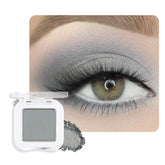 Dusty Grey Single Matte Eyeshadow Makeup, Neutral Powde Eye Shadow for Older Women, Smoky Gray Grey Matte Singles Eyeshadow Palette Pigmented Waterproof Monochrome Mini