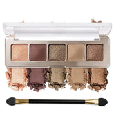 Erinde Olive Taupe Smoky Bronze Champagne Gold Eyeshadow Palette, Matte & Shimmer Nude Neutral Eye Shadow Palettes Blendable Long-Lasting Eye & Contour Makeup Palette for Blue, Green Brown Eyes, 04