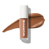 Morphe Wakeup Artist Under Eye Concealer - Lightweight Serum Concealer + Brightening Color Corrector - Hydrating Under Eye Brightener for Dark Circles & Radiant Face Makeup - Chestnut 11W (0.12 oz)