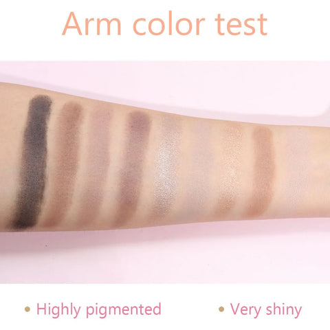 CAKAILA 9 Colors Nude Eyeshadow Palette Makeup,Taupe Bronze Brown Matte Cream Eye Shadow,Natural Neutral Eyeshadow Palette Nude