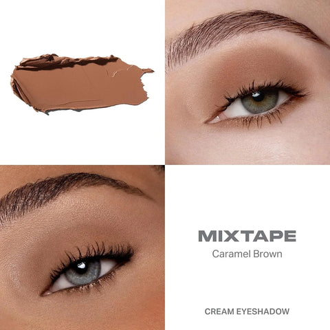 Morphe Priming Cream Eye Shadow - Cream to Powder Eyeshadow + Eye Primer - Soft Matte Pigmented Formula with Hydration for All Day Wear - Mixtape (0.11 oz)