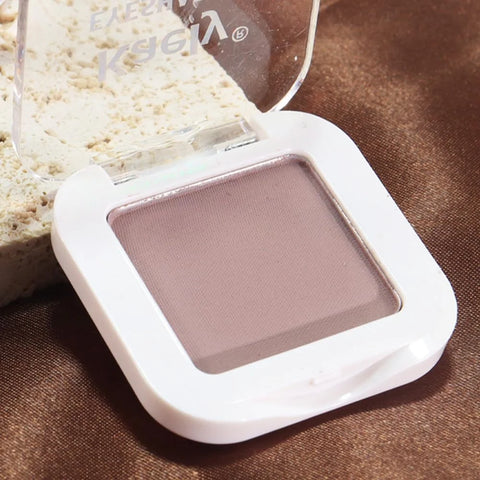 Mauve Taupe Plum Matte Single Eye Shadow Palette Makeup for Older Women, Plum Lavender Purple Natural Cream Eyeshadow Palette for Green Eyes, High Pigment Mini Monochrome Eyeshadow