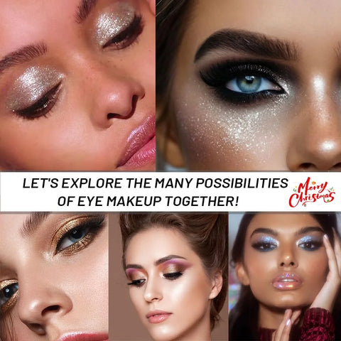 Pressed Single Eyeshadow Makeup, Sparkle Highly Pigmented Monochrome Eye Shadow Palette, Waterproof Neutral Powder, sombras para ojos, Lightweight Blendable, #03 Smoky Gray+#05 Ink Black