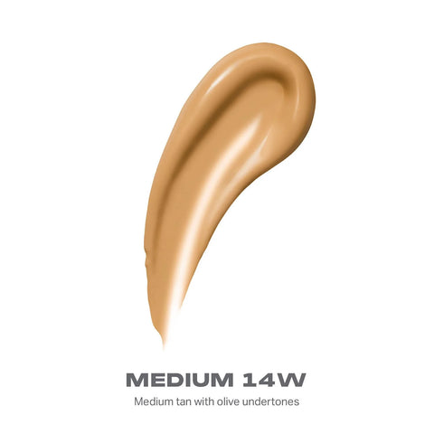 Morphe Lightform Dewy Foundation - Extended Hydration Foundation Makeup with a Lasting, Natural Radiant Finish - Long-Wearing Formula with Buildable, Medium Coverage - Medium 14W (1.01 fl oz)