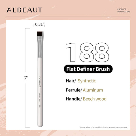 Albeaut Flat Eyebrow Concealer Brush, Eyeliner Definer Makeup Brush