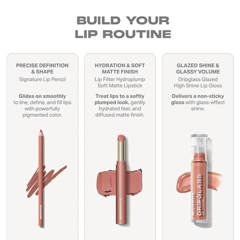 Morphe Signature Lip Liner Pencil - Creamy, Long Lasting Definer for Precise Shaping and Filling - Lip Makeup Essential with Smooth Glide - Professional Lipliner Pencil - Makeup Talk (0.05 oz)