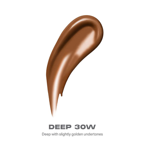 Morphe Lightform Dewy Foundation - Extended Hydration Foundation Makeup with a Lasting, Natural Radiant Finish - Long-Wearing Formula with Buildable, Medium Coverage - Deep 30W (1.01 fl oz)