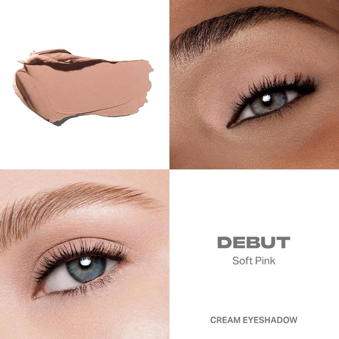 Morphe Priming Cream Eye Shadow - Cream to Powder Eyeshadow + Eye Primer - Soft Matte Pigmented Formula with Hydration for All Day Wear - Debut (0.11 oz)