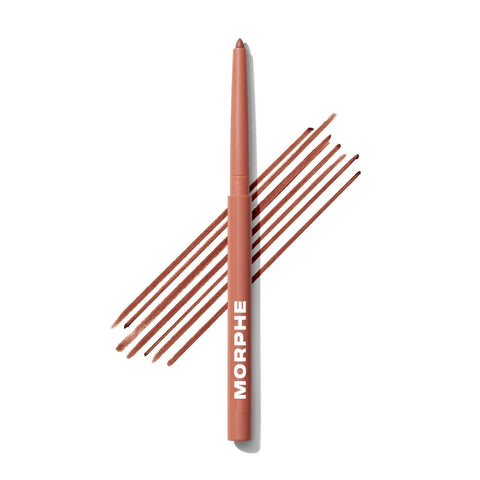 MORPHE Soulmatte Gel Lip Liner - Creamy Lip Pencil with a Matte Formula - Precision Contour Pencil with Sweet Almond & Tea Seed Oil for Long-Lasting Definition - Honey (0.007 oz)