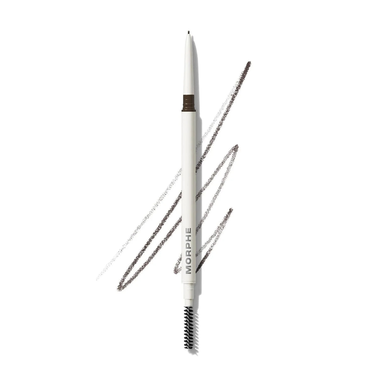 Morphe Nano Brow Pencil - Ultrafine Eyebrow Pencil for Hairlike Strokes - Precision Eye Makeup with Spoolie Brush for Natural Definition and Long-Lasting Wear - Chocolate Mousse (0.001 oz)
