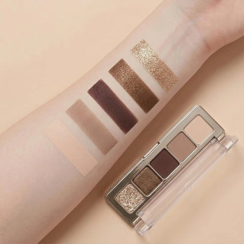 Erinde Beige Taupe Champagne Bronze Brown Eyeshadow Palette, Matte & Shimmer Nude Neutral Eye Shadow Palettes Blendable Long-Lasting Eye & Contour Makeup Palette for Blue, Green Brown Eyes, 03