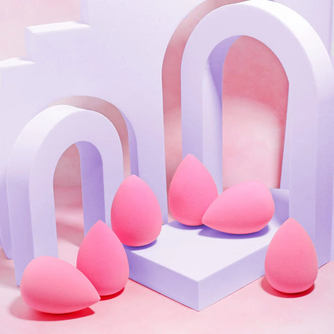 AOA Studio Collection makeup Sponge Set Latex Free and High-definition Set of 6 makeup Wonder blender For Powder Cream and Liquid, Super Soft Wonder Beauty Cosmetic (Pack of 3)