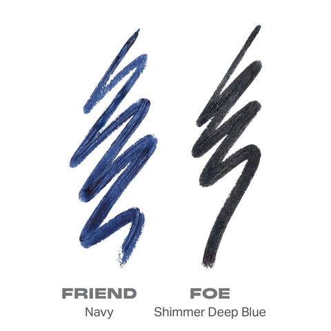 Morphe Bi-Liner Dual-Ended Gel Eyeliner Pencil - Matte & Metallic Eye Liner Duo with Long Lasting Waterproof Color for Precise and Smoked Eye Makeup Looks - Friend or Foe (0.04 oz)