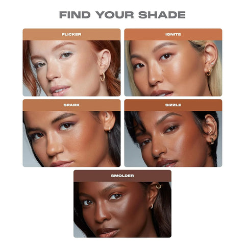 Morphe Sudden Heat Cream Bronzer Stick - Ulta-Creamy Soft Matte Bronzer Makeup & Complexion Stick with Vitamin E + Jojoba Oil - Face Bronzers for Buildable Warmth & Dimension - Flicker (0.28 oz)