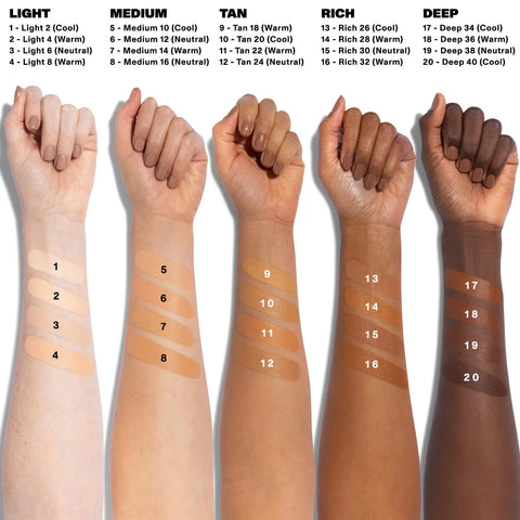 Morphe Filter Effect Soft Radiance Concealer - Buildable Coverage Liquid Concealer Face Makeup with Hyaluronic Acid & Pomegranate Extract & a Natural Radiant Finish - Rich 26 (Cool) (0.12 fl oz)