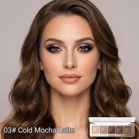 Erinde Beige Taupe Champagne Bronze Brown Eyeshadow Palette, Matte & Shimmer Nude Neutral Eye Shadow Palettes Blendable Long-Lasting Eye & Contour Makeup Palette for Blue, Green Brown Eyes, 03