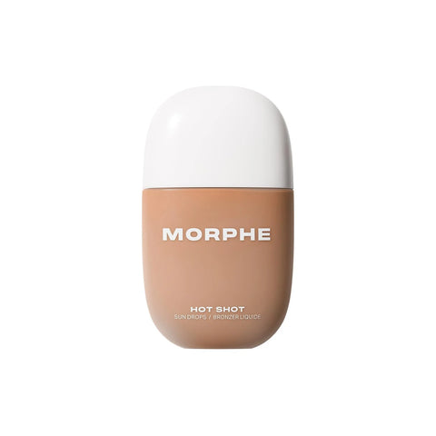Morphe Hot Shot Sun Bronzing Drops - Waterweight Liquid Bronzer Drops with Niacinamide for Glowing Skin, Hydration & a Natural Radiant Finish - Money Honey (1 Fl Oz)
