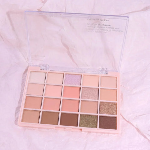 CAKAILA 20Colors Nude Pink Brown Basics Matte Eyeshadow Palette,Eye Shadow Travel Makeup Palette all in one Long Lasting Waterproof,Great for Travel Gift Kit