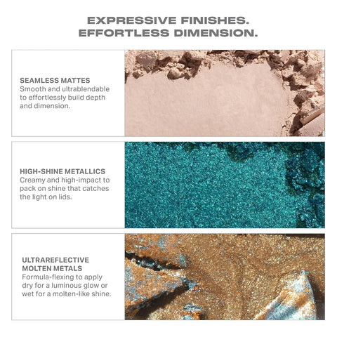 Morphe ChromaPlus 6-Pan Eyeshadow Palette - High Pigment Eye Makeup with Shimmer, Matte & Metallic Eye Shadow - Neutral Eyeshadow Makeup Collection for All-Day Wear - Python Code (0.26 oz)