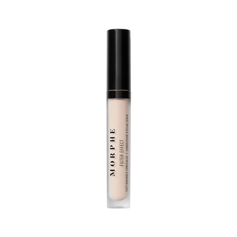 Morphe Filter Effect Soft Radiance Concealer - Buildable Coverage Liquid Concealer Face Makeup with Hyaluronic Acid & Pomegranate Extract & a Natural Radiant Finish - Light 2 (Cool) (0.12 fl oz)