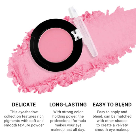 Monochrome Matte Eyeshadow Makeup Palette,Highly Pigmented Grapefruit Color Eyeshadow Palette,Matte Pressed Powder Eye shadow Makeup,Single Vegan Eye Shadow,Daily Evening Women Girls Eyeshadow Gift10#