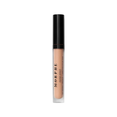 Morphe Filter Effect Soft Radiance Concealer - Buildable Coverage Liquid Concealer Face Makeup with Hyaluronic Acid & Pomegranate Extract & a Natural Radiant Finish - Rich 26 (Cool) (0.12 fl oz)