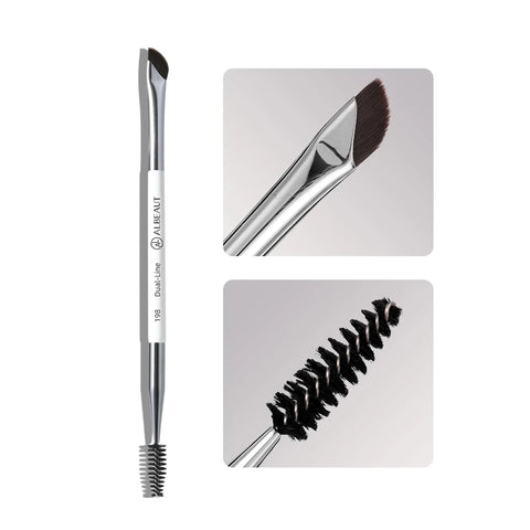 Albeaut Eyeliner Brush Brow Brush, Dual Ended Small eyebrow applicator