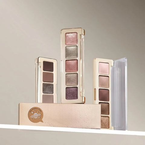 Erinde Beige Dusty Mauve Smoky Brown Champagne Eyeshadow Palette, Matte & Shimmer Nude Neutral Eye Shadow Palettes Blendable Long-Lasting Eye & Contour Makeup Palette for Blue, Green Brown Eyes, 02