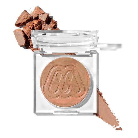 Morphe Cloudlight Soft Glow Veil Finishing Powder - Sheer, Weightless Pressed Face Powder with Light-Reflecting Glow - Makeup Setting Formula for Radiant, Complexion Finish - Golden Hour (0.28 oz)