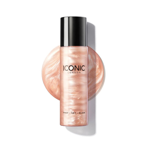 ICONIC LONDON Prep-Set-Glow Makeup Setting Spray | Glowy Finish, 4.22 Fl Oz