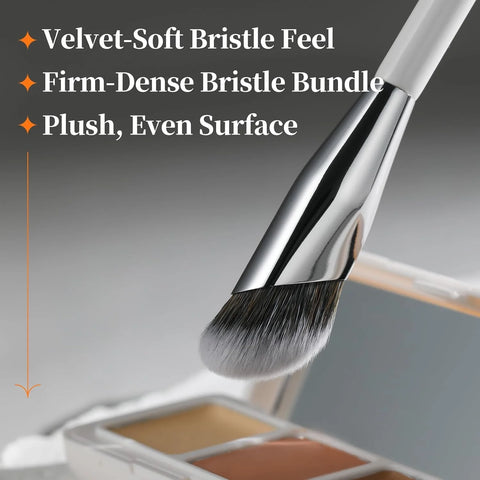 Albeaut Concealer Brush, Angled Under Eye Makeup Small Foundation Precision Face Blending Brush (193 concealer brush), 1pc