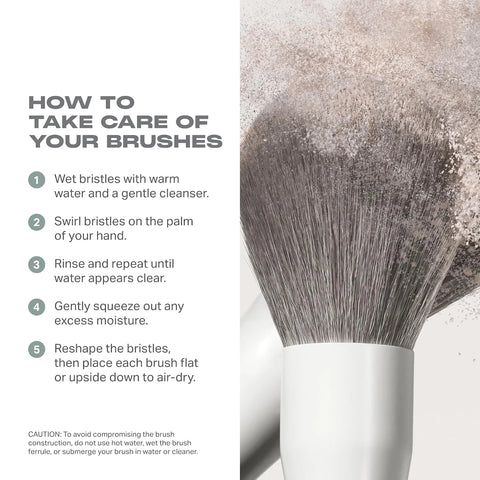 Morphe Portrait Mode 5 Piece Makeup Brush Set - Professional Makeup Brushes for Foundation, Concealer, Powder, Bronzer - Expertly Engineered Face Brush Kit for Smooth, Streak-Free Application (5 ct)
