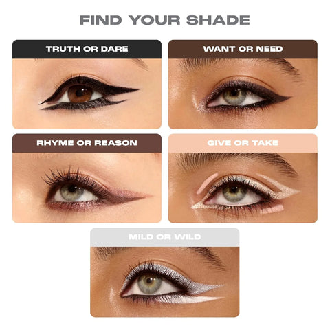 Morphe Bi-Liner Dual-Ended Gel Eyeliner Pencil - Matte & Metallic Eye Liner Duo with Long Lasting Waterproof Color for Precise and Smoked Eye Makeup Looks - Want or Need (0.04 oz)