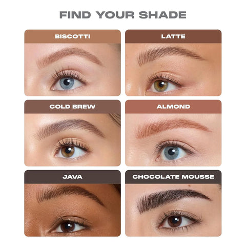 Morphe Nano Brow Pencil - Ultrafine Eyebrow Pencil for Hairlike Strokes - Precision Eye Makeup with Spoolie Brush for Natural Definition and Long-Lasting Wear - Chocolate Mousse (0.001 oz)