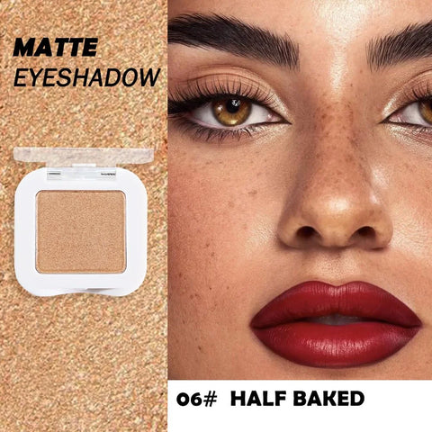 Gold Eye Shadow Palette Single Makeup for Older Women, Gold Bronze Copper Brown Shimmer Glitter Sparkly Metallic Cream Eyeshadow Palette, Brightener High Pigment Monochrome Mini Eyeshadow