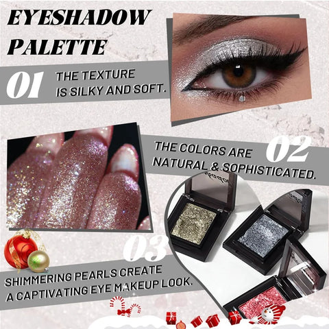 Gray Single Shimmer Cream Eyeshadow, Smoky Gray Glitter Glow Eye Shadow for Mature Skin, Lightweight Blendable, Subtle Shimmer, Crease-Proof, Vegan & Cruelty-Free, Sombras para Ojos