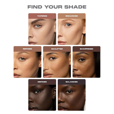 Morphe Shaperlifter Micro Contour Stick - Precision Cream Contour Makeup with Built-In Sharpener - Cool Tone Complexion Stick for Sculpting Face Makeup - Sculpted (0.05 oz)