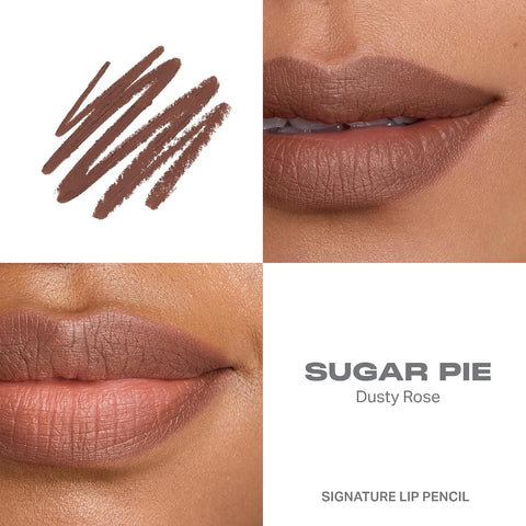Morphe Signature Lip Liner Pencil - Creamy, Long Lasting Definer for Precise Shaping and Filling - Lip Makeup Essential with Smooth Glide - Professional Lipliner Pencil - Sugar Pie (0.05 oz)