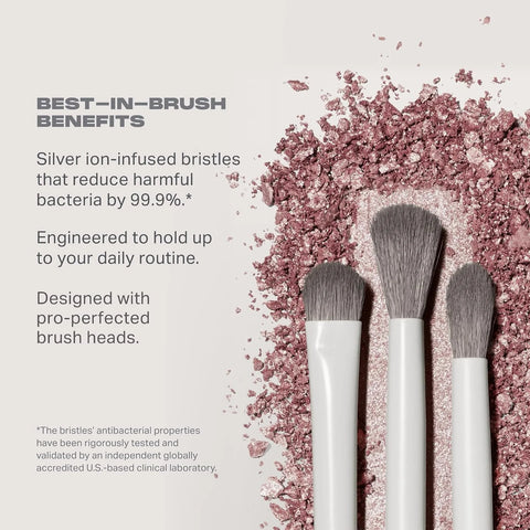 Morphe Eye Want It All 7 Piece Eye Makeup Brushes - Professional Makeup Brush Set and Brow Kit for Eyeshadow, Eyeliner, Smudging, Blending - Professional Make Up Tools (7 ct)