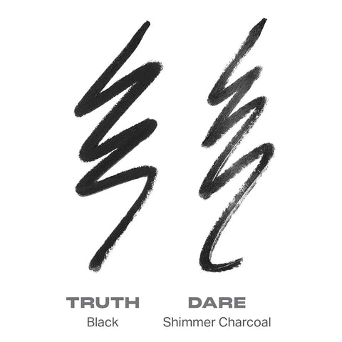 Morphe Bi-Liner Dual-Ended Gel Eyeliner Pencil - Matte & Metallic Eye Liner Duo with Long Lasting Waterproof Color for Precise and Smoked Eye Makeup Looks - Truth or Dare (0.04 oz)