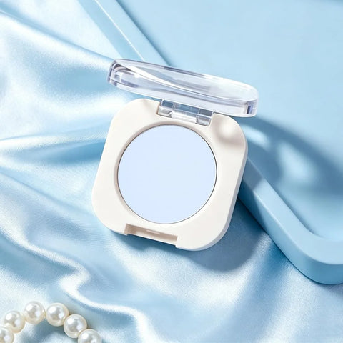 Light White Blue Single Matte Eyeshadow Makeup, Cream to Powder Monochrome Eye Shadow for Older Women, Daily Evening Girls Eyeshadow Palette Gift, sombras para ojos, Mini Vegan Travel Eye, #14