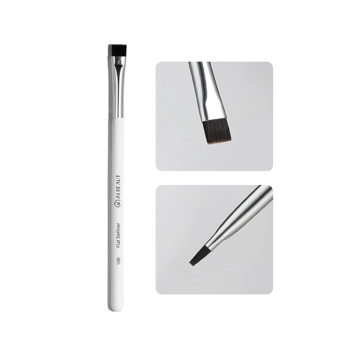 Albeaut Flat Eyebrow Concealer Brush, Eyeliner Definer Makeup Brush